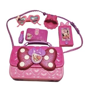 Disney Junior Girls Minnie Mouse Bowfabulous Toy Bag Set Accessories
